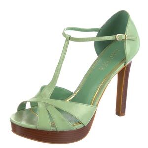 Lauren Ralph Lauren Leather T-Strap Pump